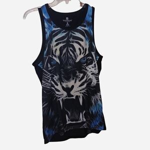 Victoria-s-secret Men's Black and Blue Vest